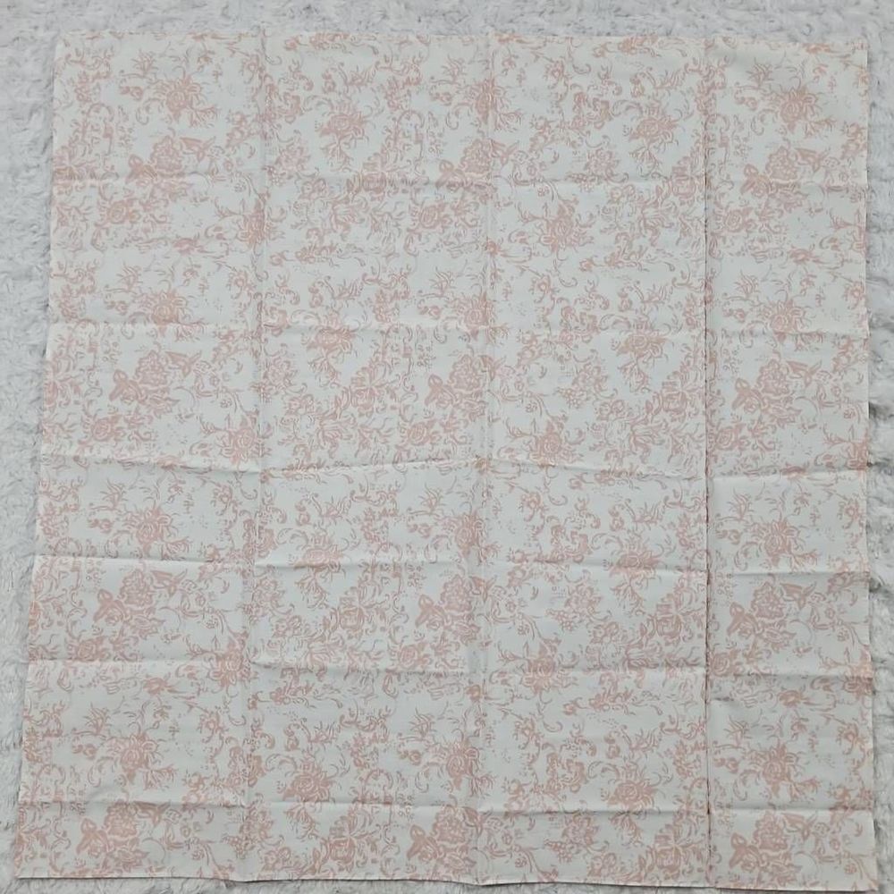 Lemlem Pink and White Paisley Floral Bandana Scarf for body or purse 22.5"